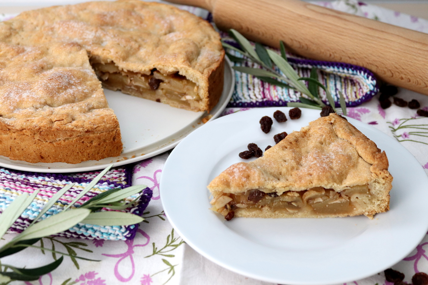 Gedeckter Apfelkuchen (vegan) - Schürzenträgerin